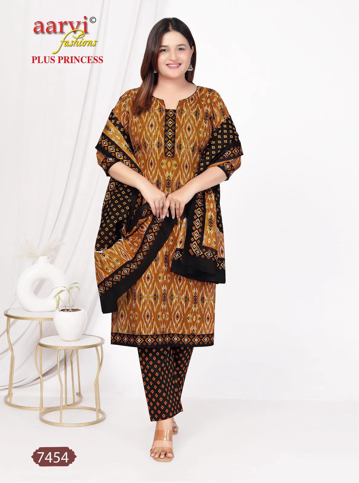 Plus Princess Vol 4 By Aarvi Printed Cotton Readymade Dress Exporters In India